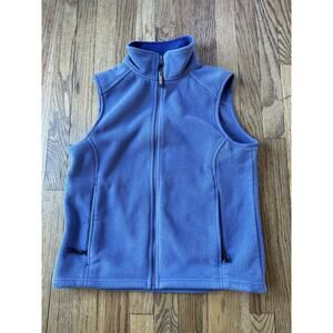 L.L Bean Vest Womens S Mountain Pile Purple Full Zip Up Pockets 713441